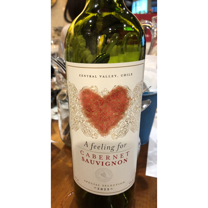 ア・フィーリング・フォー カベルネ・ソーヴィニヨン 2025(A Feeling for Cabernet Sauvignon) 2025ーハートラベルが想いを伝える