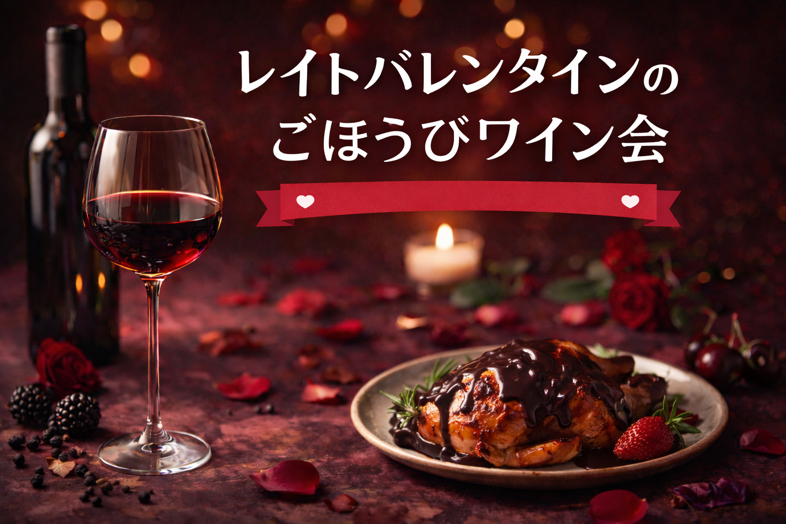 レイトバレンタインのごほうびワイン会@京王よみうりランド【2/17(火)】開催